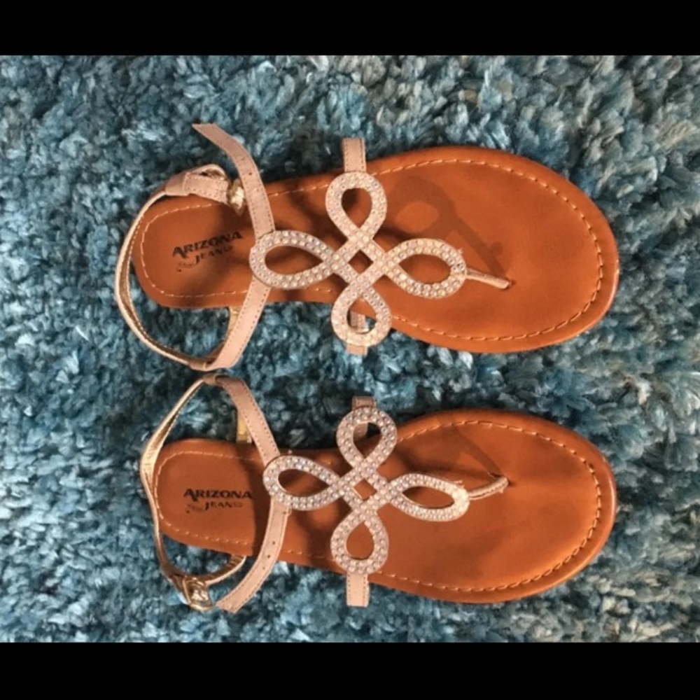 gold rhinestone sandals